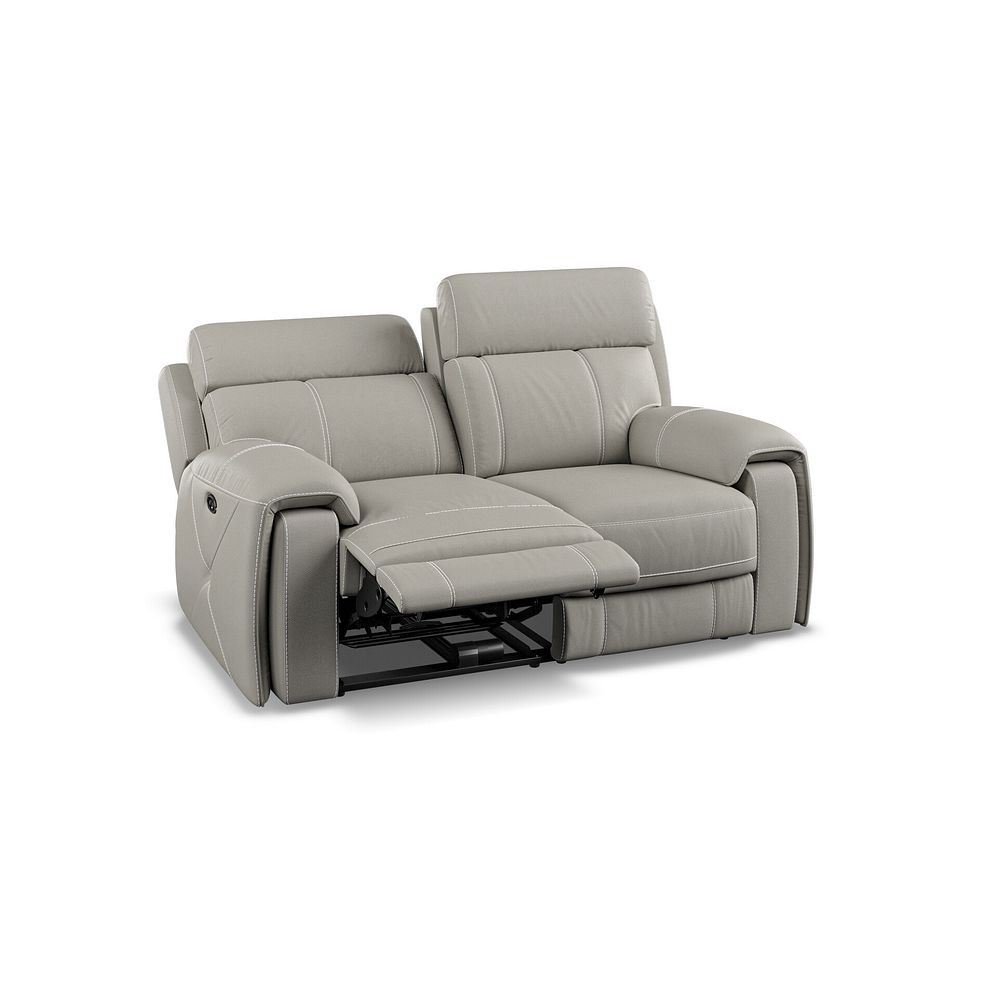 Leo 2 Seater Recliner Sofa in Taupe Leather 5