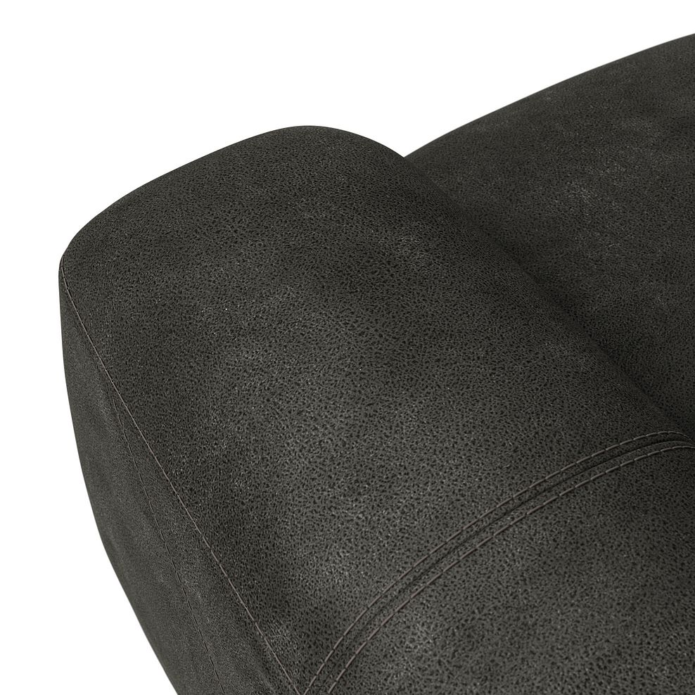 Leo 2 Seater Recliner Sofa with Adjustable Headrests in Billy Joe Grey Fabric 9