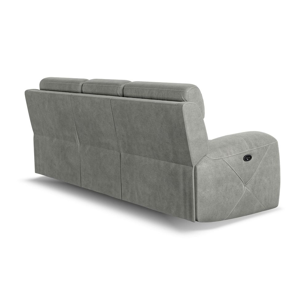 Leo 3 Seater Recliner Sofa in Billy Joe Dove Grey Fabric 6