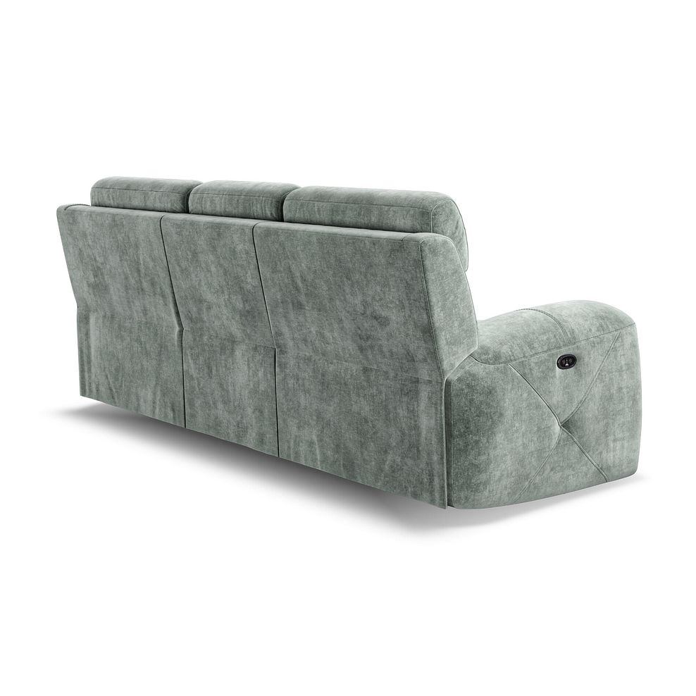 Leo 3 Seater Recliner Sofa in Descent Pewter Fabric 6