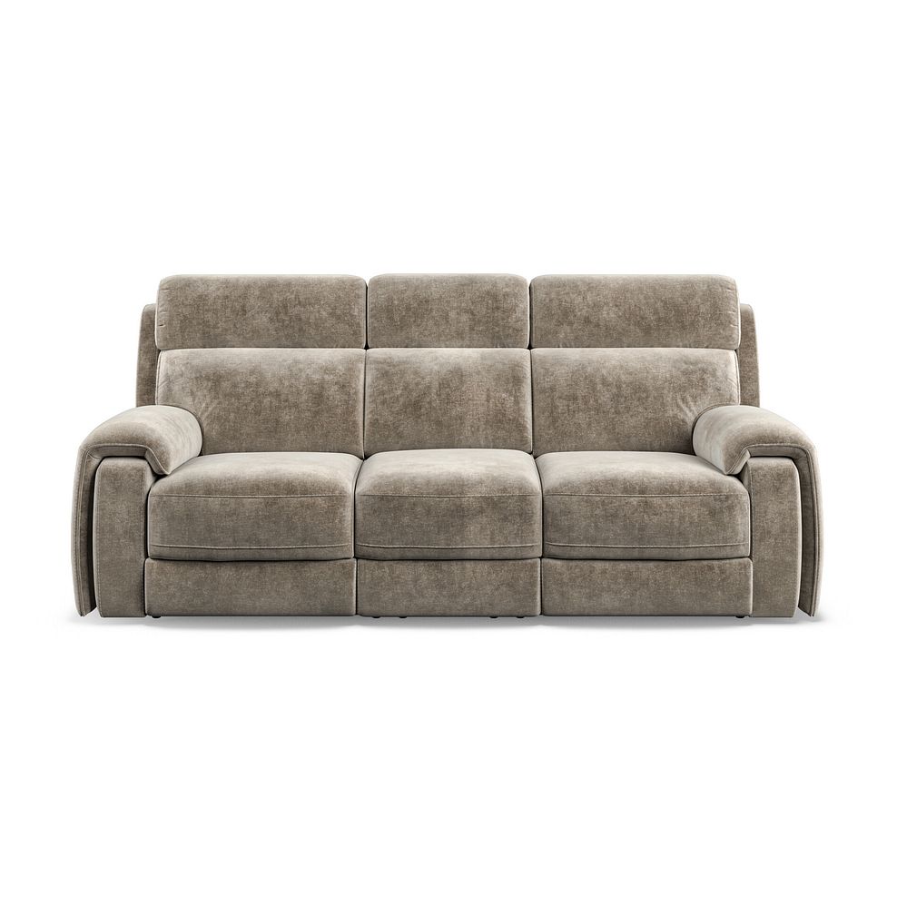 Leo 3 Seater Recliner Sofa in Descent Taupe Fabric 5