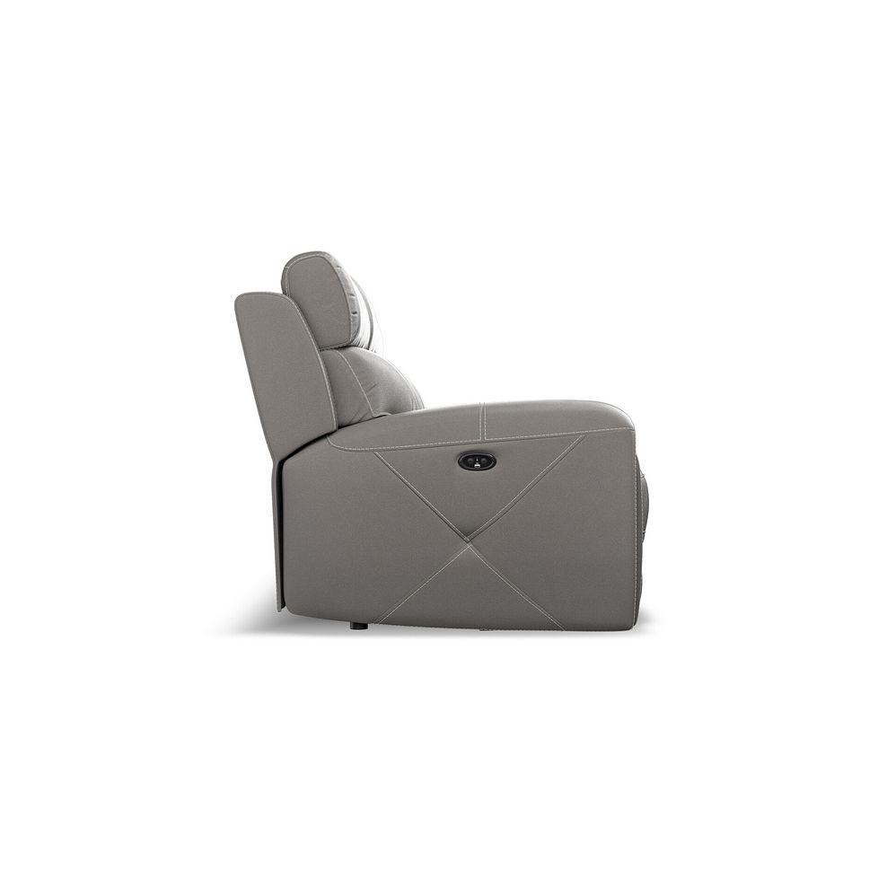 Leo 3 Seater Recliner Sofa in Elephant Grey Leather 7