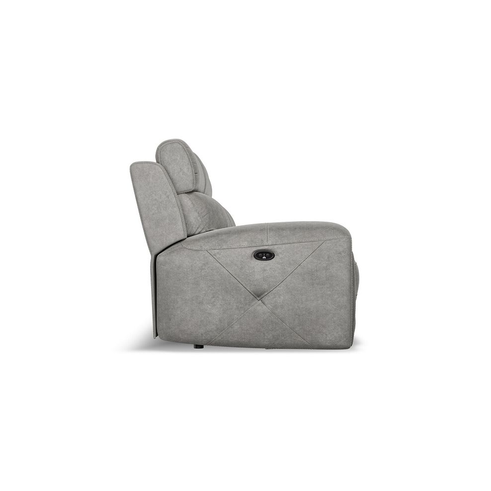 Leo 3 Seater Recliner Sofa in Maldives Dark Grey Fabric 7