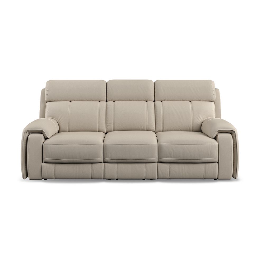Leo 3 Seater Recliner Sofa in Pebble Leather 6
