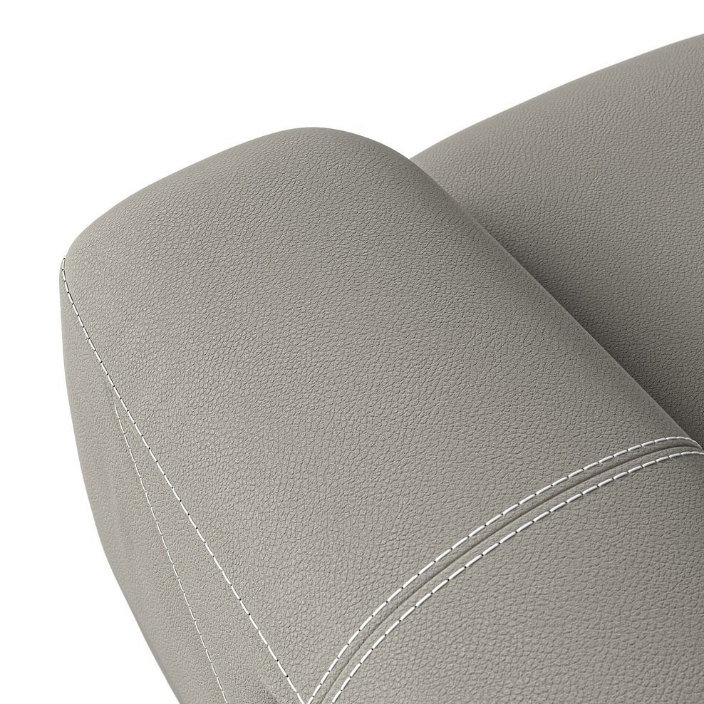 Leo 3 Seater Recliner Sofa in Taupe Leather 9