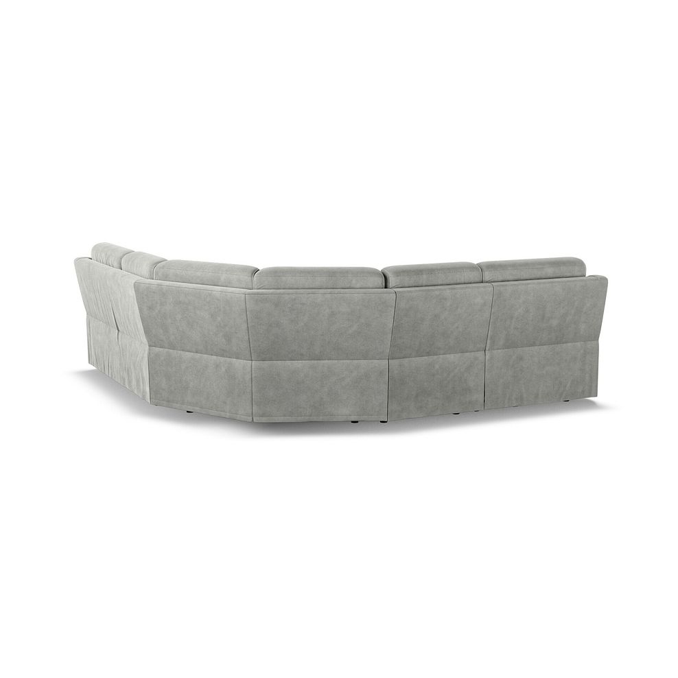 Leo Large Corner Recliner Sofa in Billy Joe Dove Grey Fabric 5