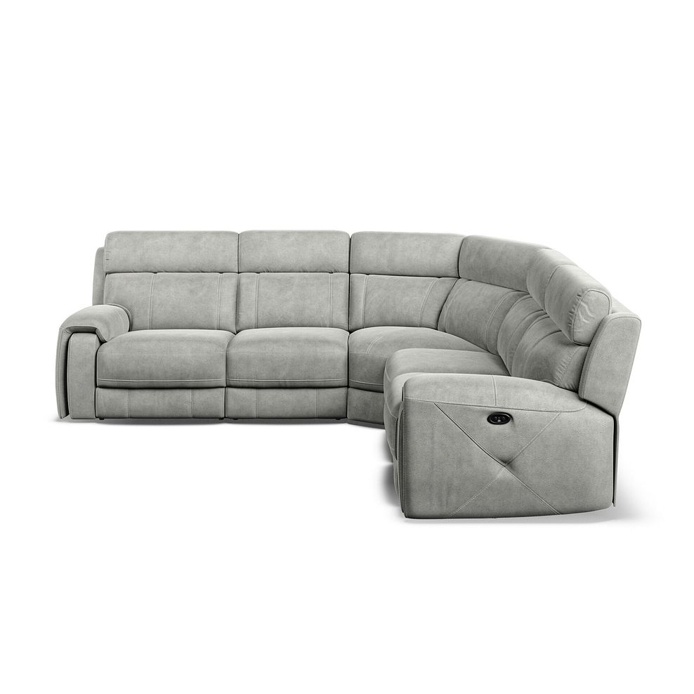 Leo Large Corner Recliner Sofa in Billy Joe Dove Grey Fabric 6