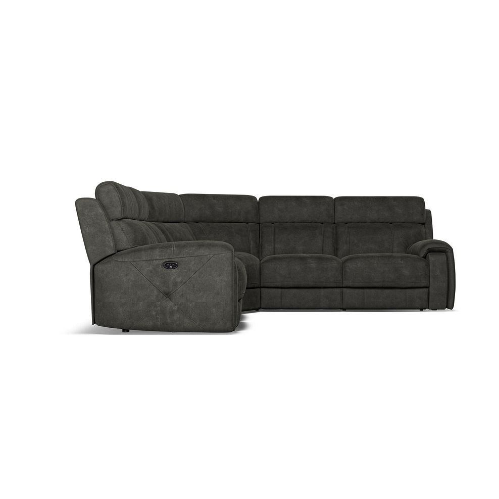 Leo Large Corner Recliner Sofa in Billy Joe Grey Fabric 7