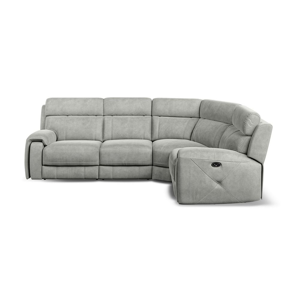 Leo Left Hand Corner Recliner Sofa in Billy Joe Dove Grey Fabric 6
