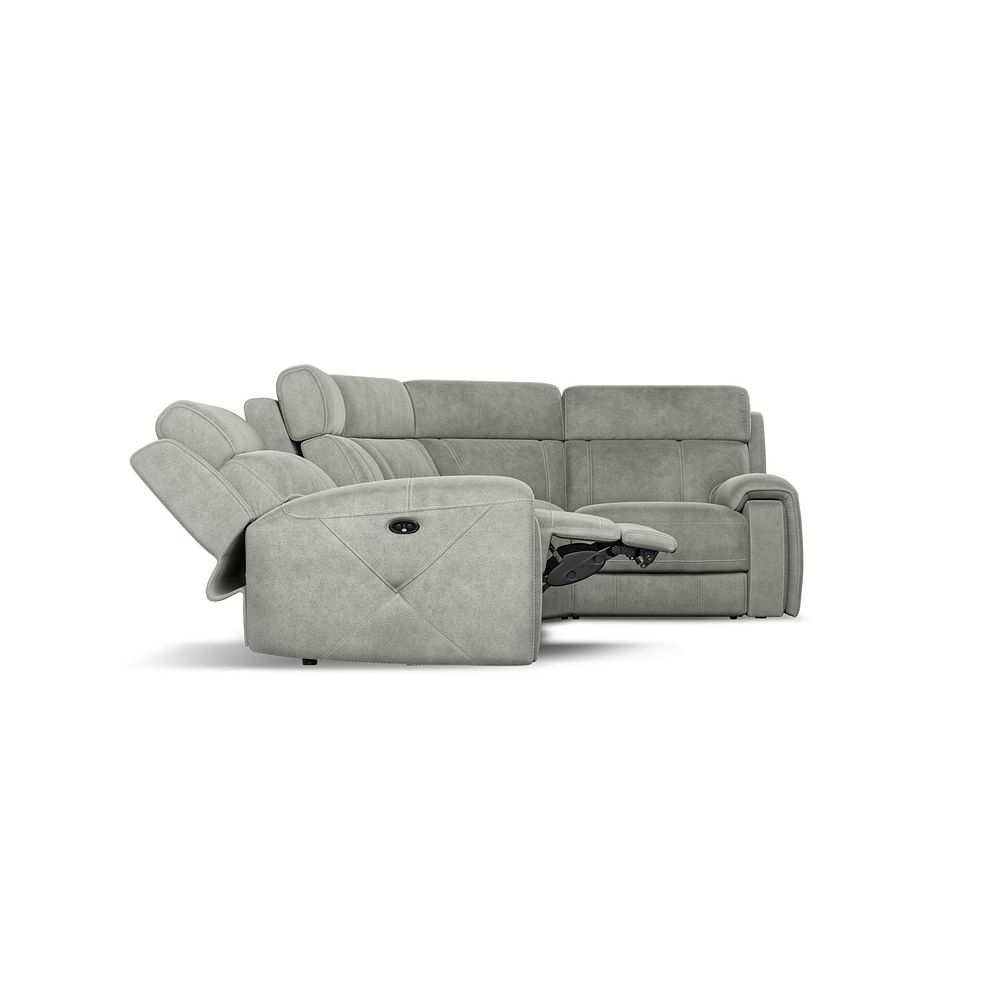 Leo Left Hand Corner Recliner Sofa in Billy Joe Dove Grey Fabric 8