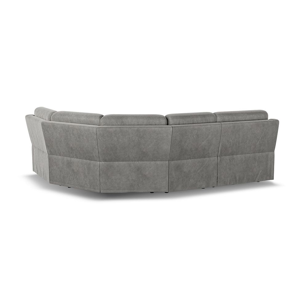 Leo Left Hand Corner Recliner Sofa in Maldives Dark Grey Fabric 5
