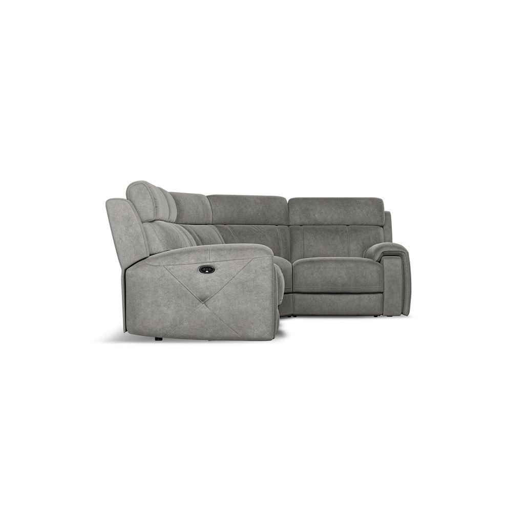 Leo Left Hand Corner Recliner Sofa in Maldives Dark Grey Fabric 7