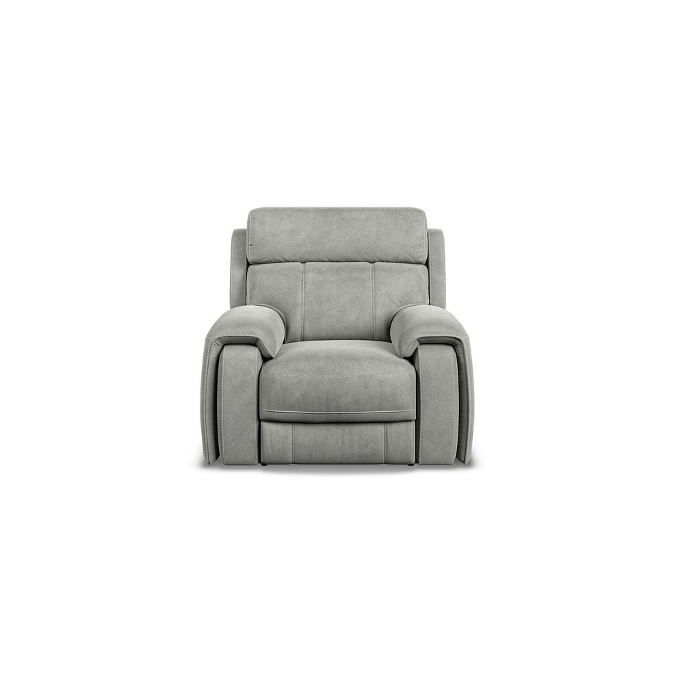 Leo Recliner Armchair in Billy Joe Dove Grey Fabric 5
