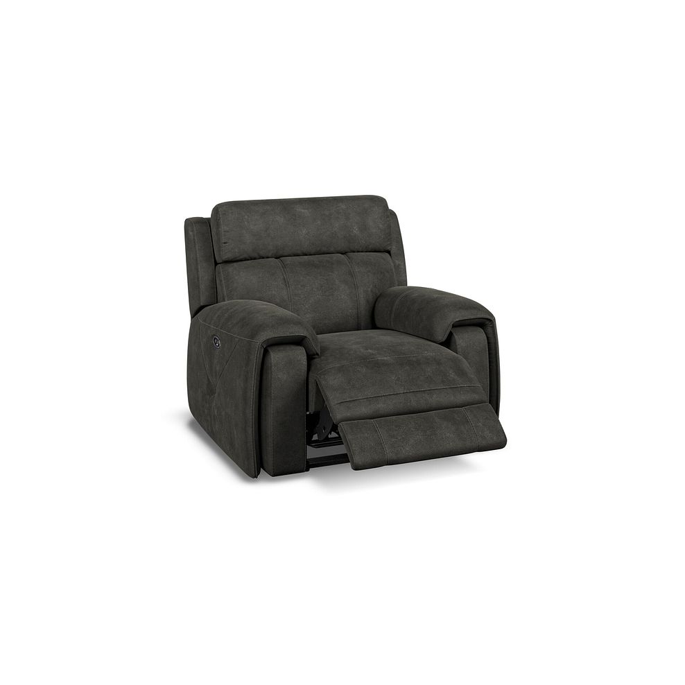 Leo Recliner Armchair in Billy Joe Grey Fabric 2