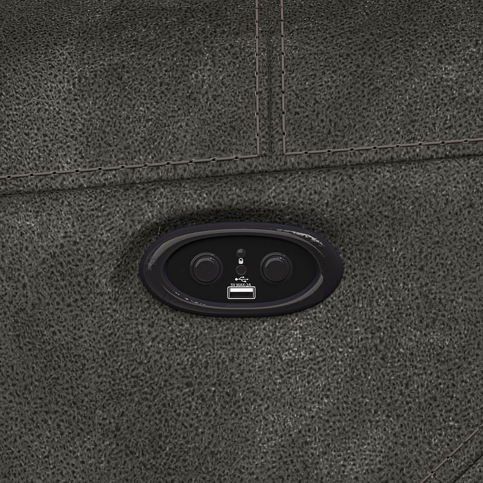 Leo Recliner Armchair in Billy Joe Grey Fabric 10