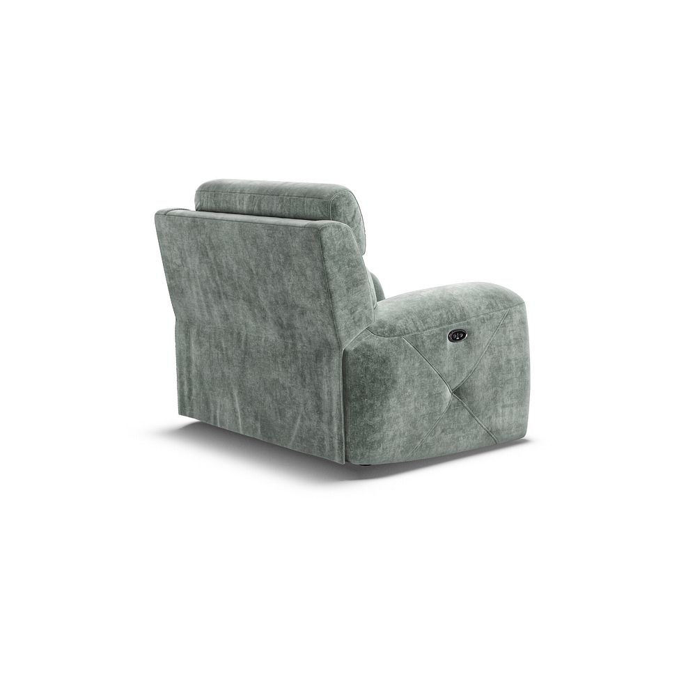 Leo Recliner Armchair in Descent Pewter Fabric 5