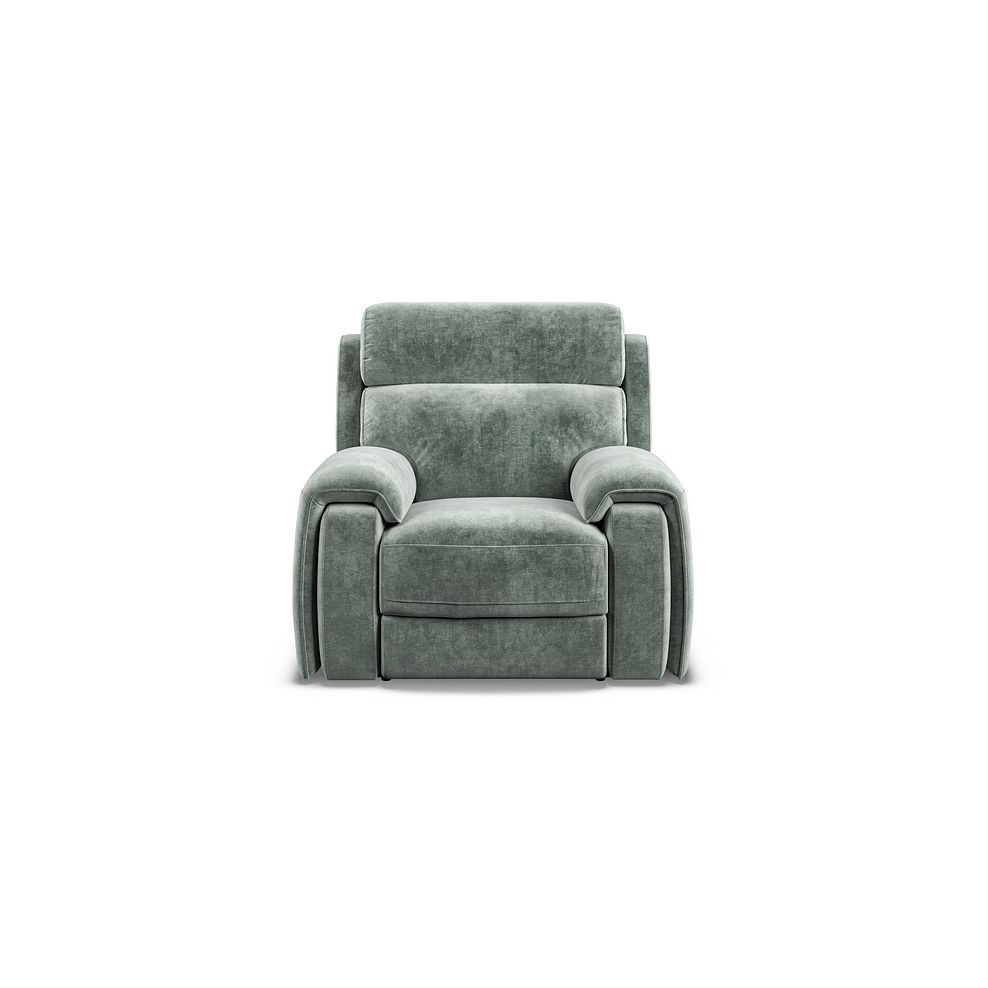 Leo Recliner Armchair in Descent Pewter Fabric 4