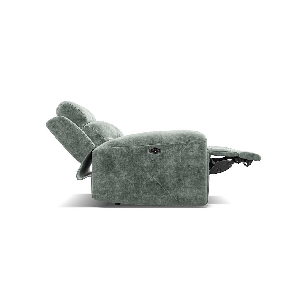 Leo Recliner Armchair in Descent Pewter Fabric 7