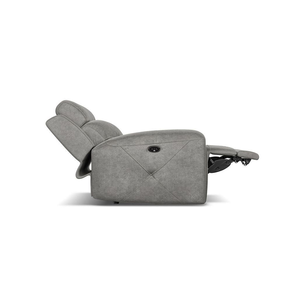 Leo Recliner Armchair in Maldives Dark Grey Fabric 6
