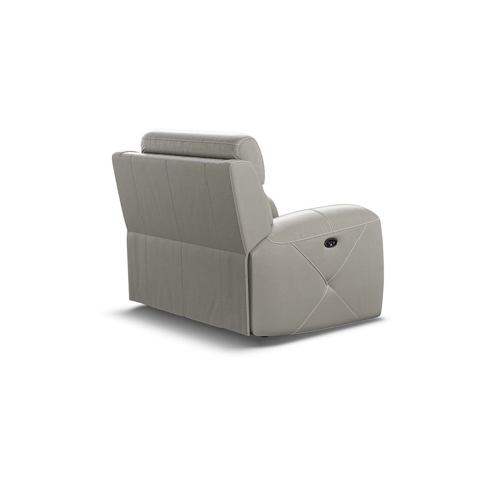 Leo Recliner Armchair in Taupe Leather 4