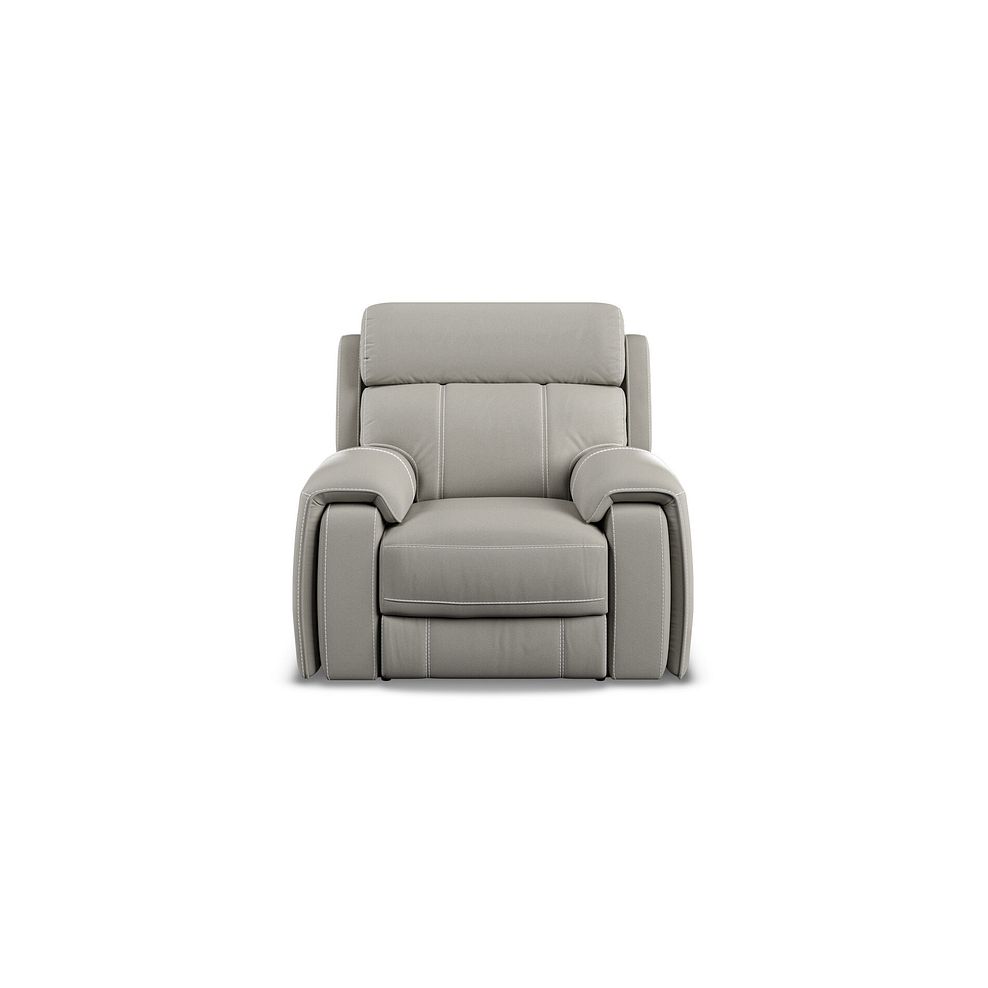 Leo Recliner Armchair in Taupe Leather 5