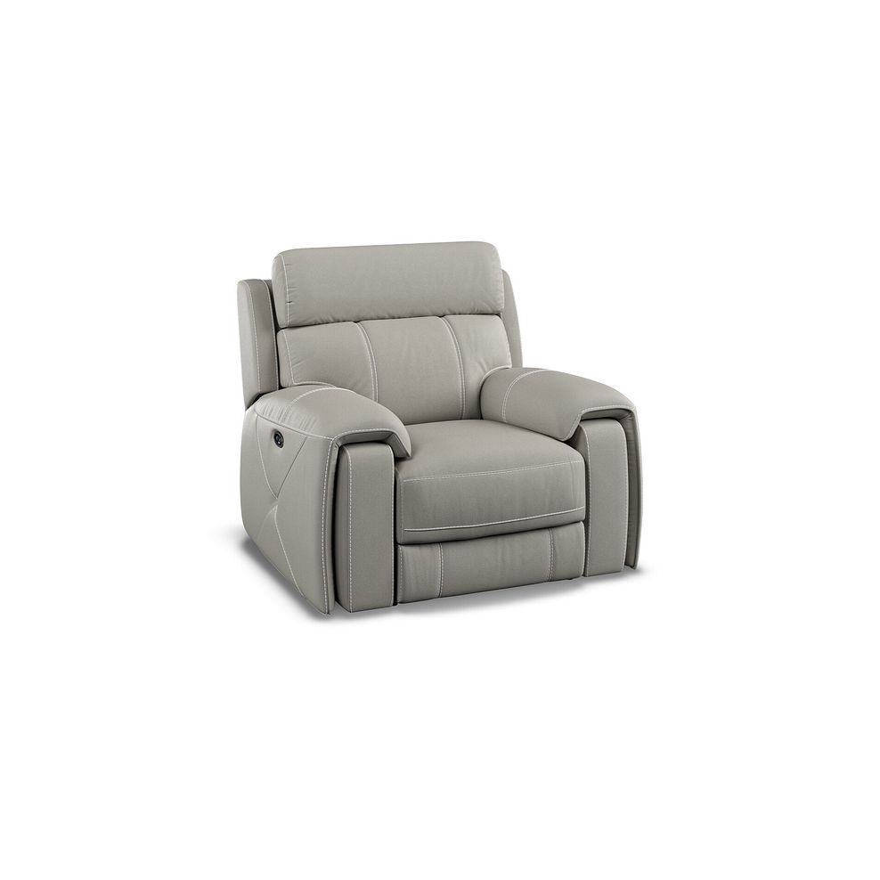 Leo Recliner Armchair in Taupe Leather