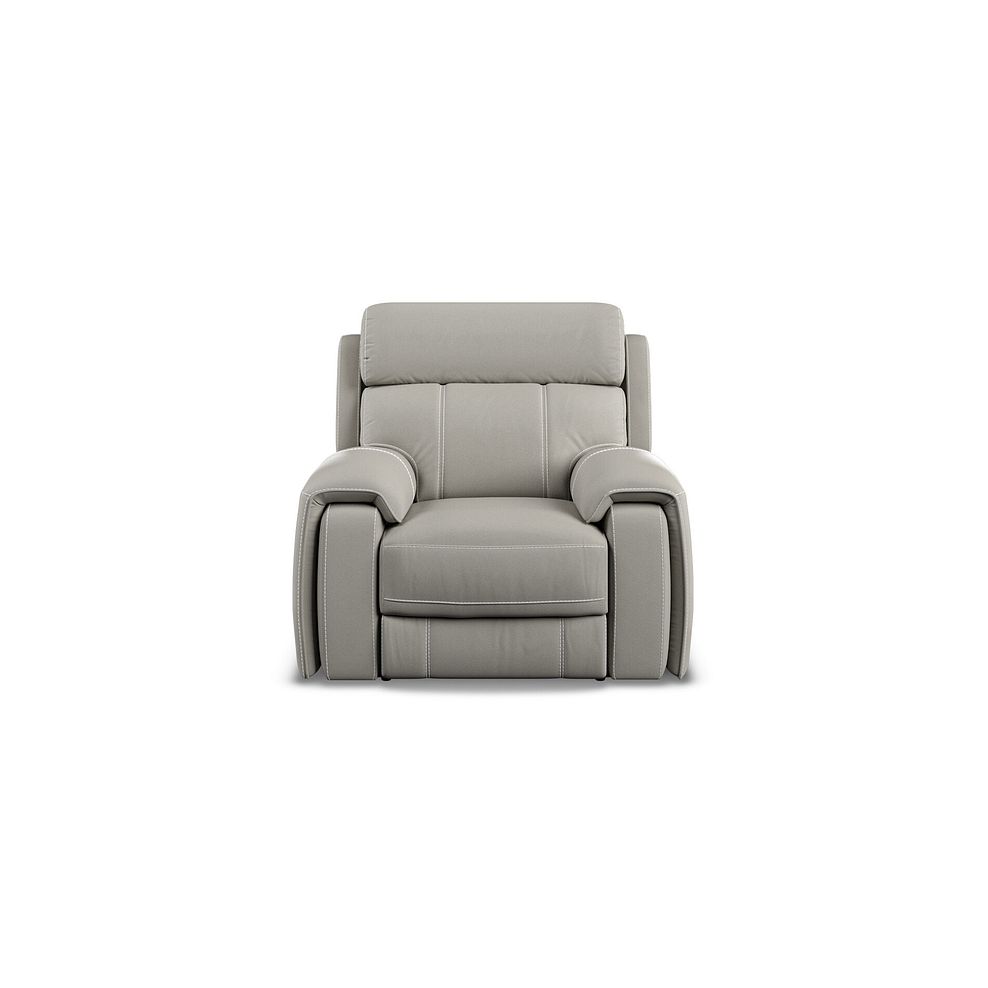 Leo Recliner Armchair in Taupe Leather 5