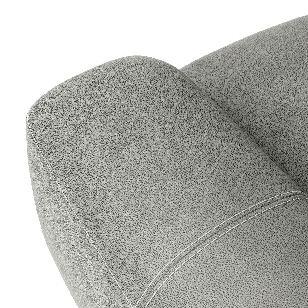 Leo Recliner Armchair with Adjustable Headrest in Billy Joe Dove Grey Fabric 10
