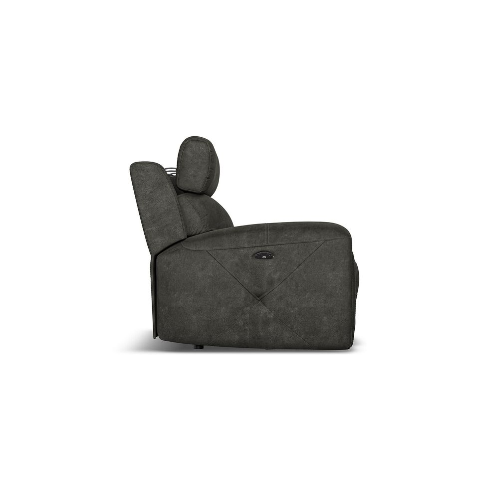Leo Recliner Armchair with Adjustable Headrest in Billy Joe Grey Fabric 6