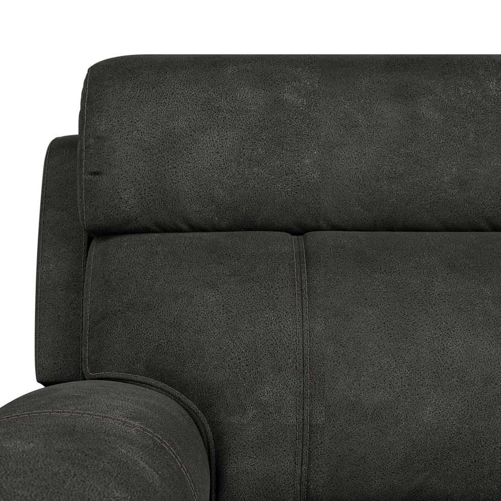 Leo Recliner Armchair with Adjustable Headrest in Billy Joe Grey Fabric 11