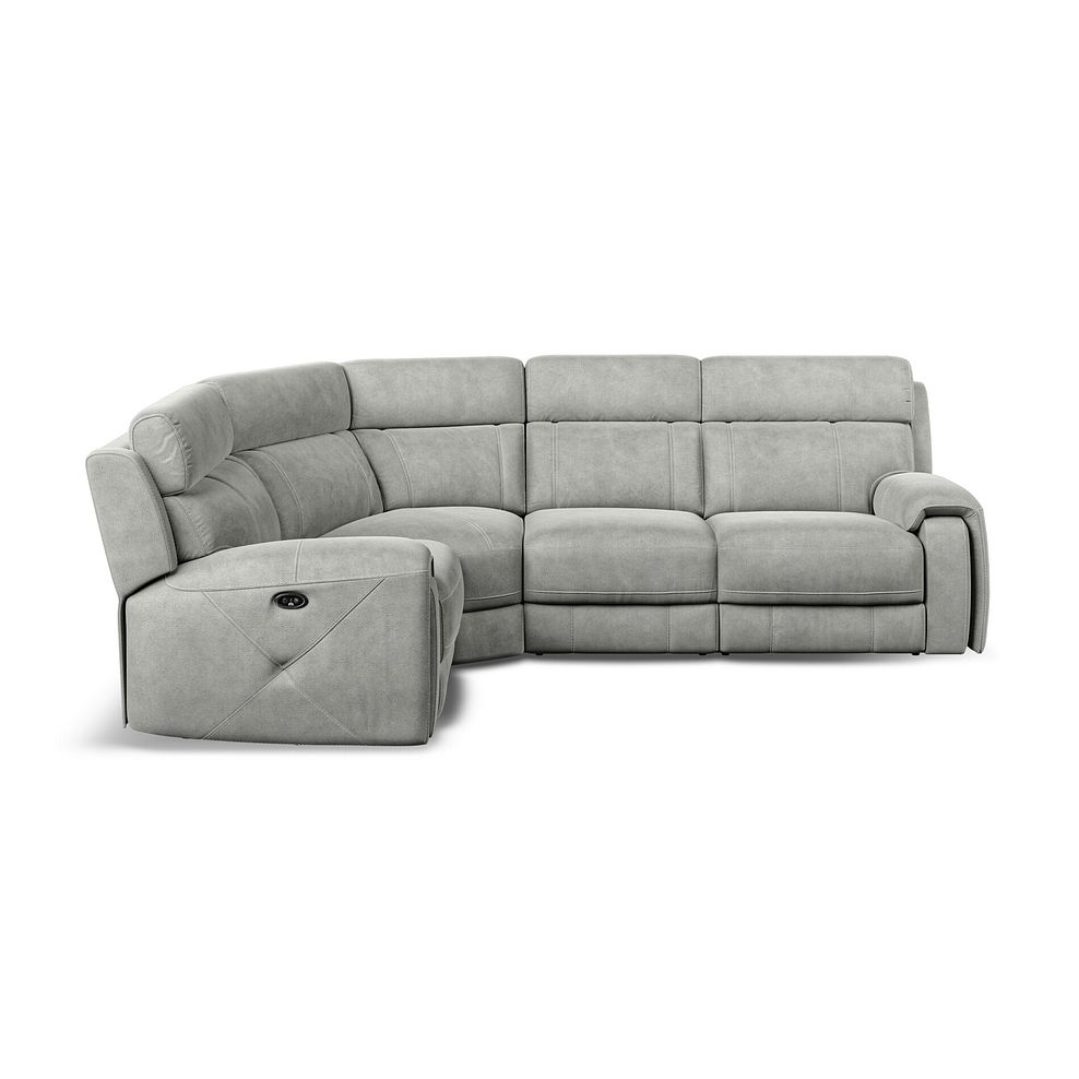 Leo Right Hand Corner Recliner Sofa in Billy Joe Dove Grey Fabric 9