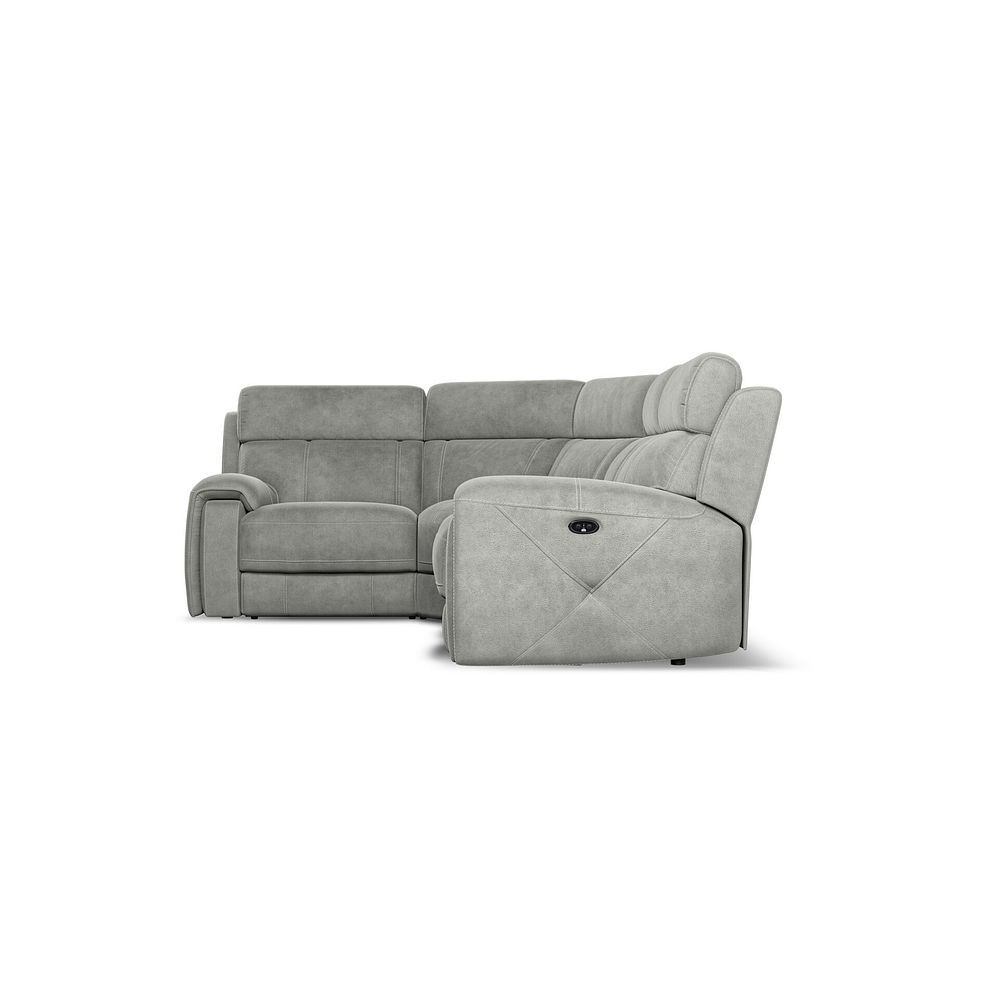 Leo Right Hand Corner Recliner Sofa in Billy Joe Dove Grey Fabric 10