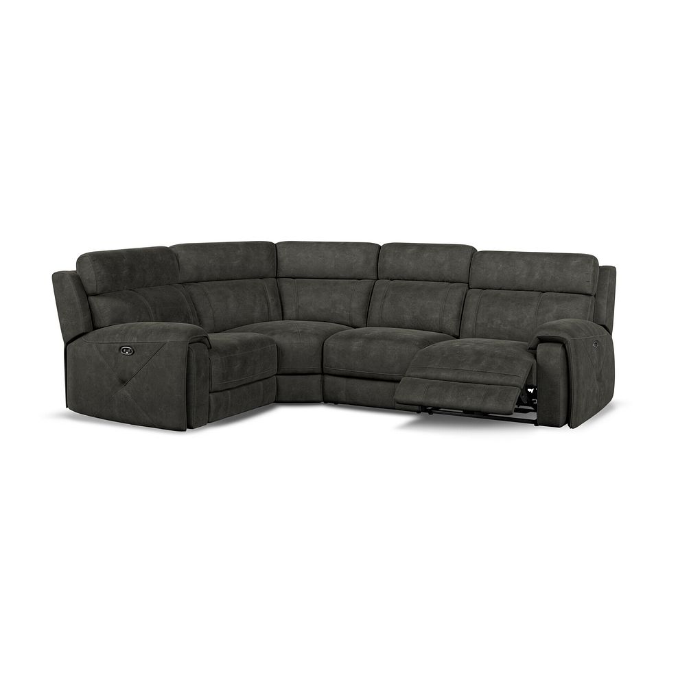 Leo Right Hand Corner Recliner Sofa in Billy Joe Grey Fabric 2