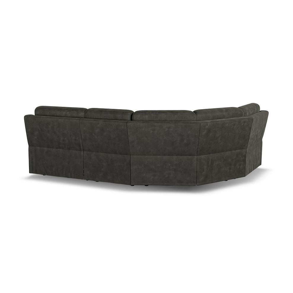 Leo Right Hand Corner Recliner Sofa in Billy Joe Grey Fabric 5