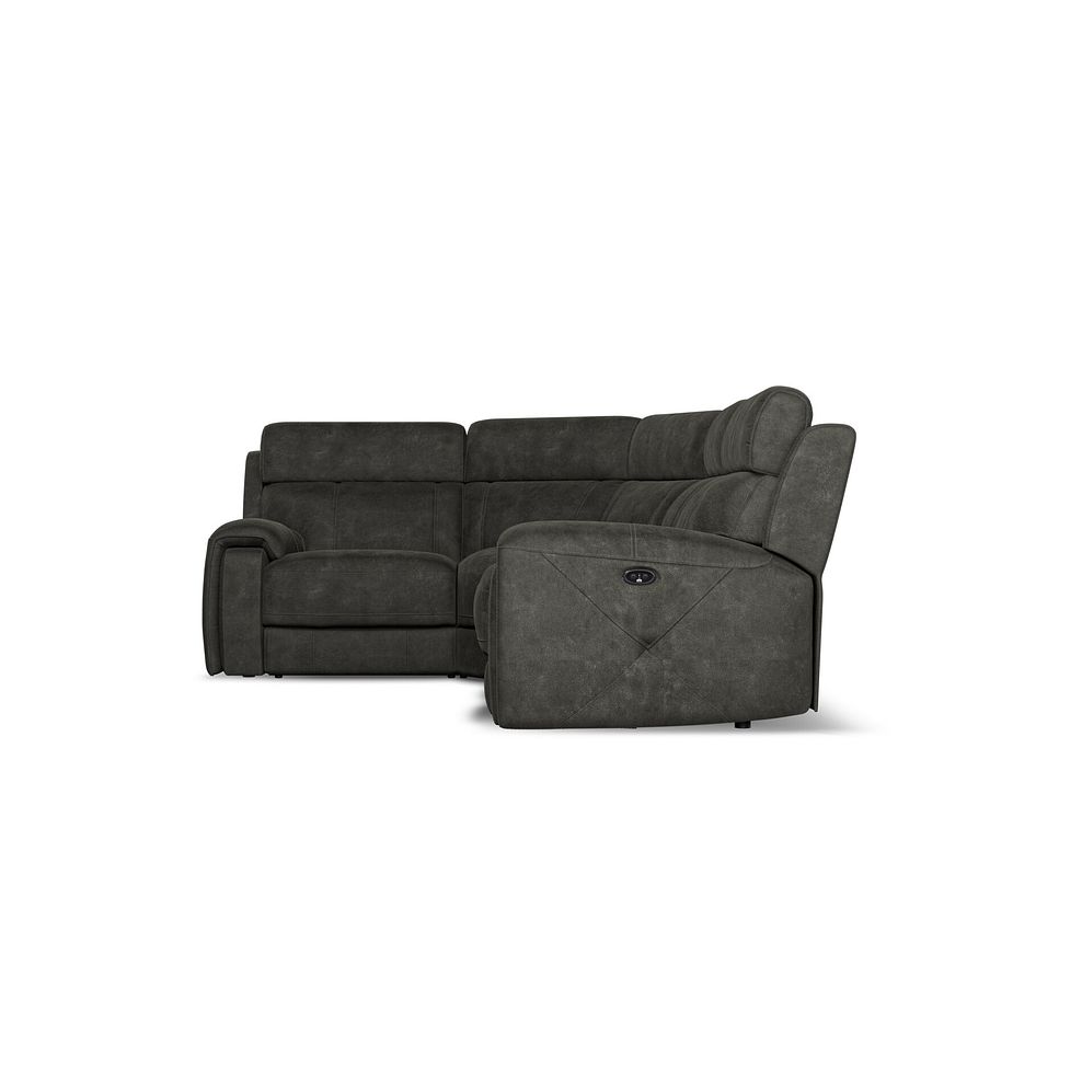 Leo Right Hand Corner Recliner Sofa in Billy Joe Grey Fabric 7