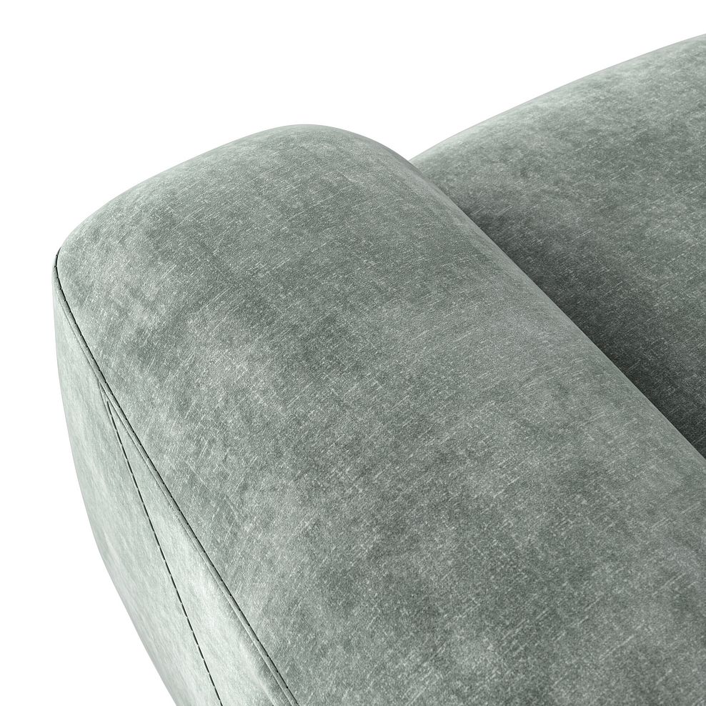 Leo Right Hand Corner Recliner Sofa in Descent Pewter Fabric 9
