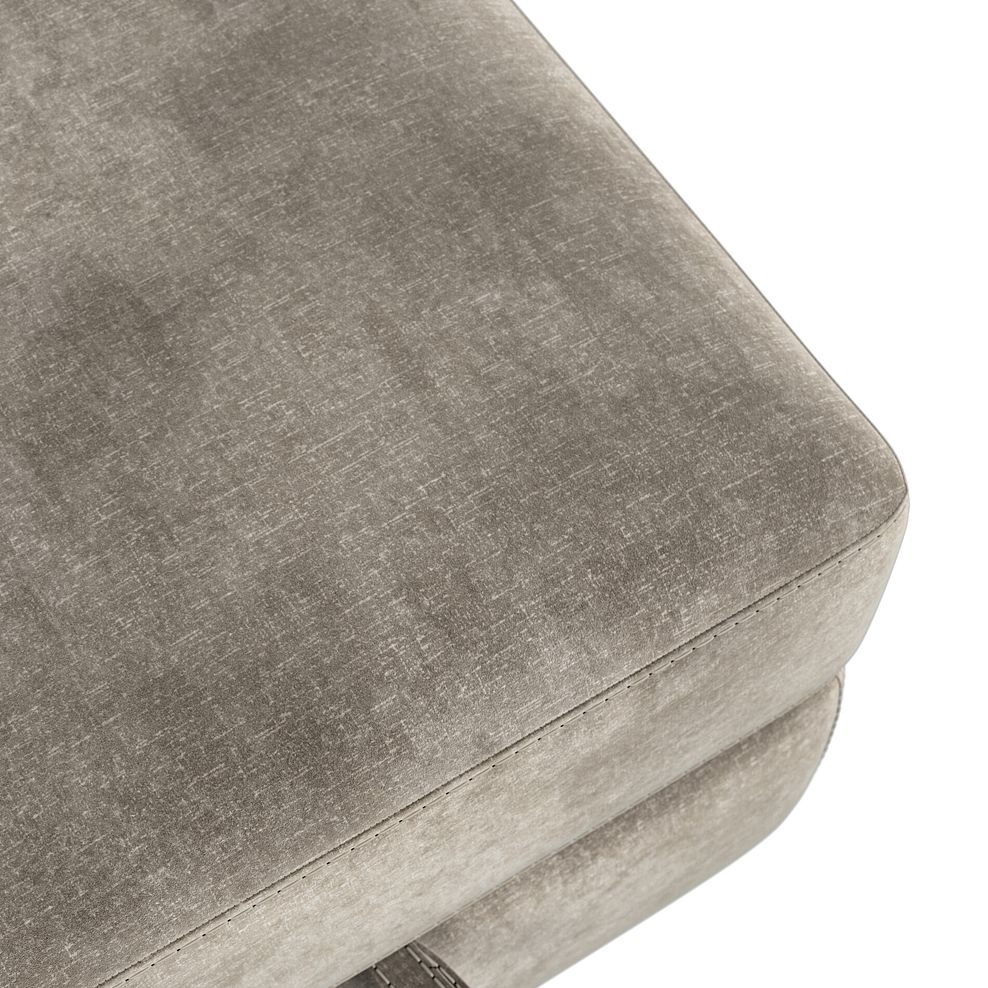 Leo Storage Footstool in Descent Taupe Fabric 4