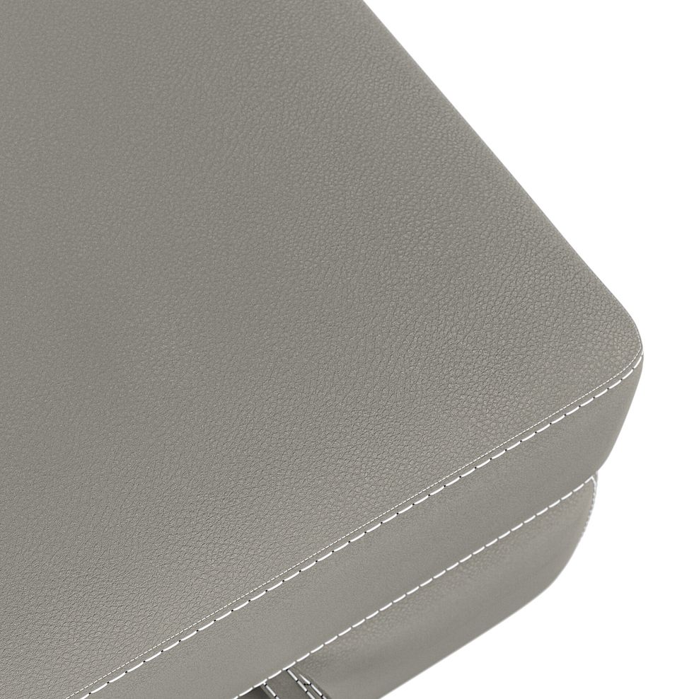 Leo Storage Footstool in Taupe Leather 4