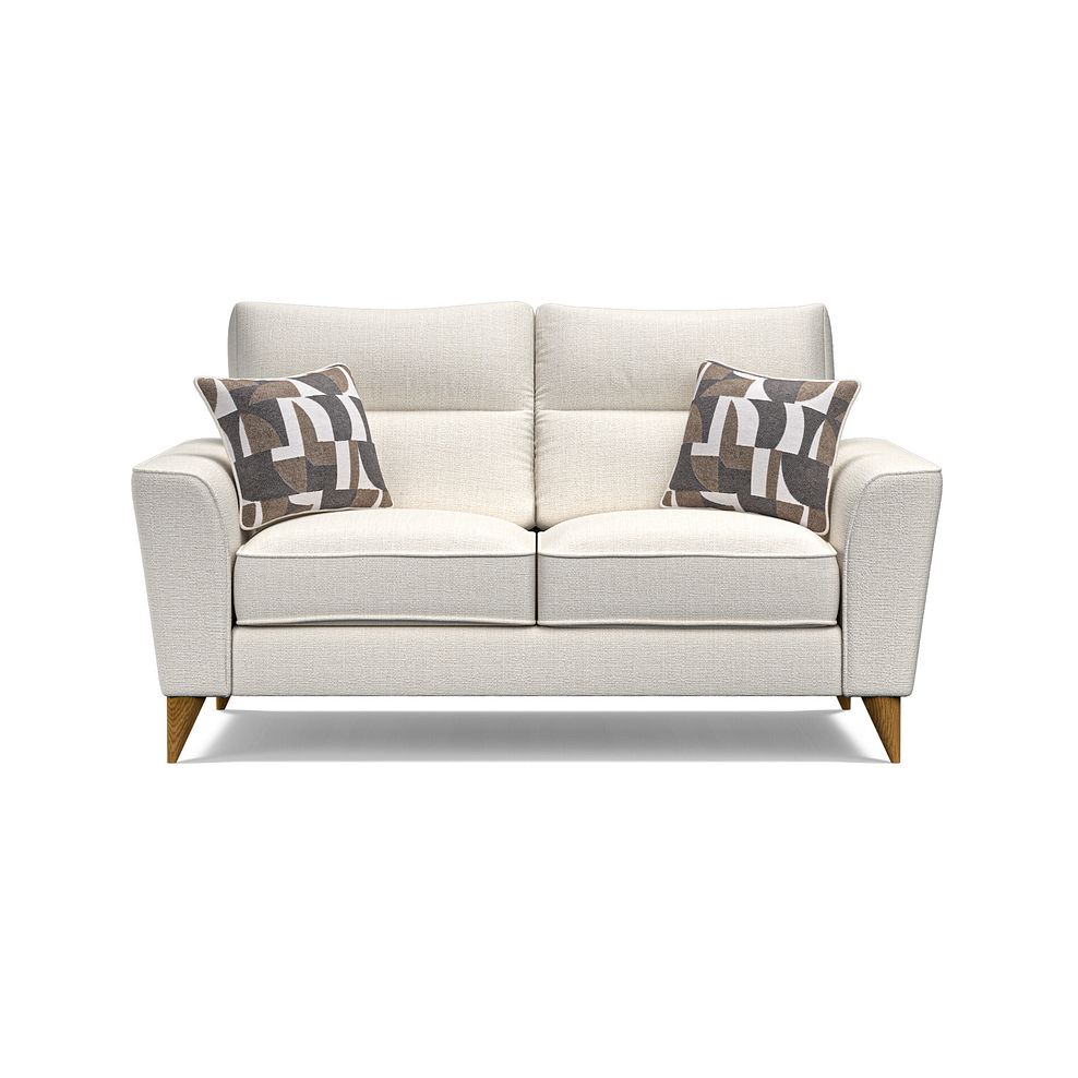 Levi 2 Seater Sofa in Barley Ivory Fabric with Asher Natural Scatters Thumbnail 2