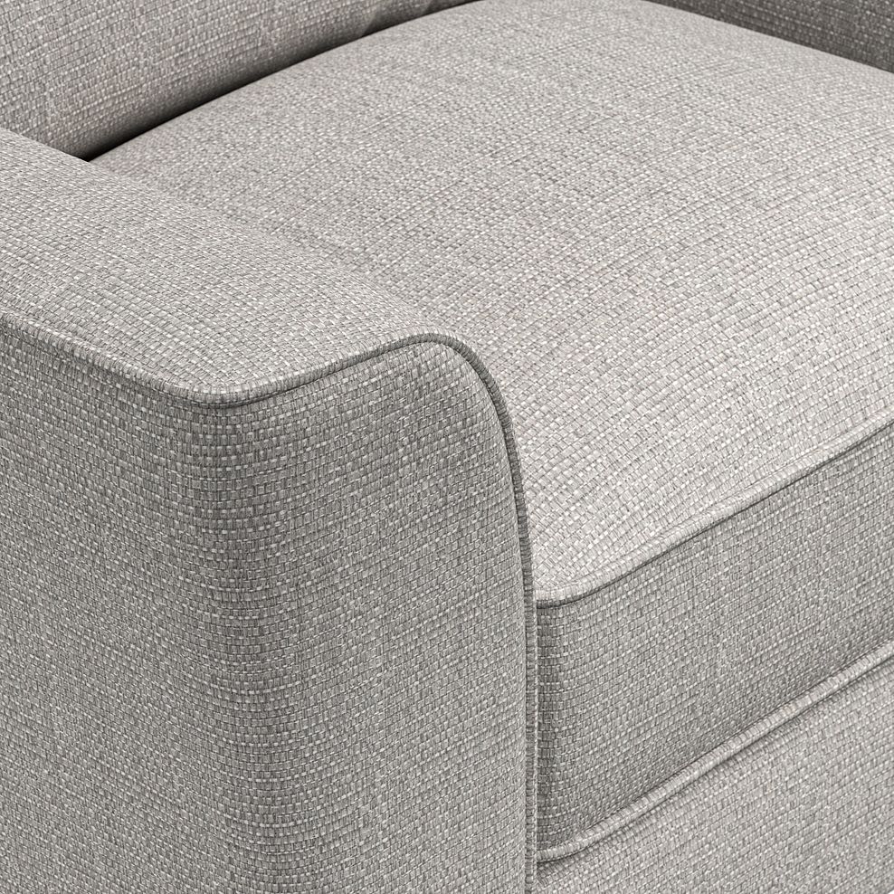 Levi 2 Seater Sofa in Barley Silver Fabric with Asher Ocean Scatters 9