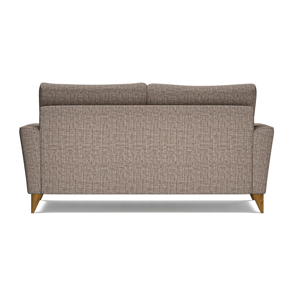 Levi 3 Seater Sofa in Barley Coffee Fabric with Asher Rust Scatters Thumbnail 4