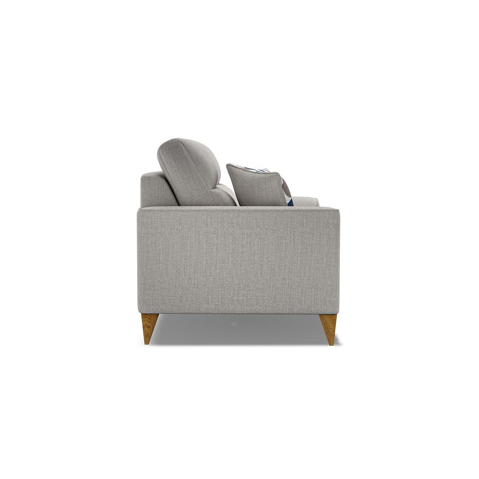 Levi 3 Seater Sofa in Barley Silver Fabric with Asher Ocean Scatters 5