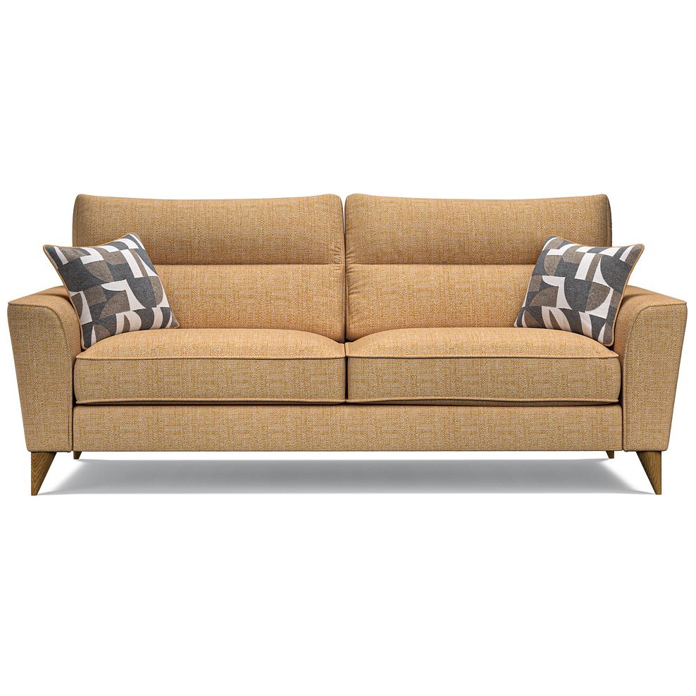 Levi 4 Seater Sofa in Barley Citrus Fabric with Asher Natural Scatters Thumbnail 2