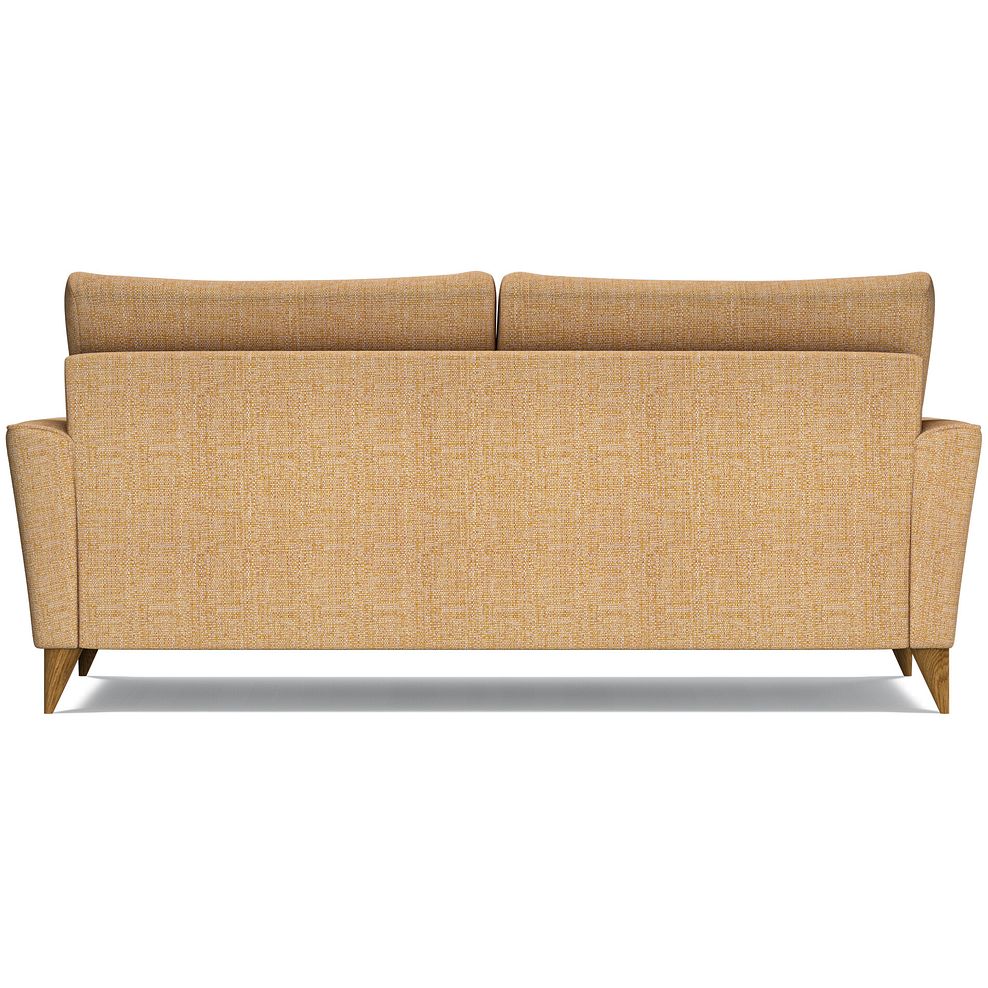 Levi 4 Seater Sofa in Barley Citrus Fabric with Asher Natural Scatters 4