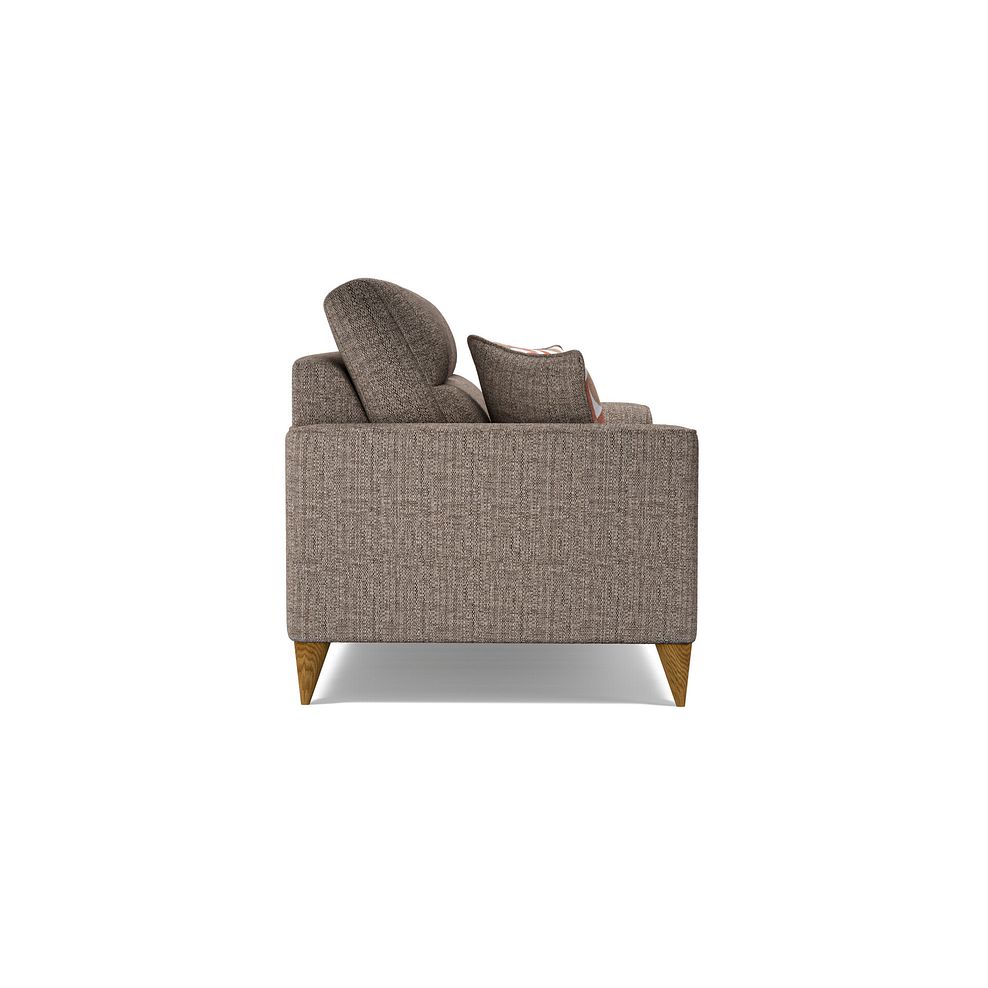 Levi 4 Seater Sofa in Barley Coffee Fabric with Asher Rust Scatters Thumbnail 3
