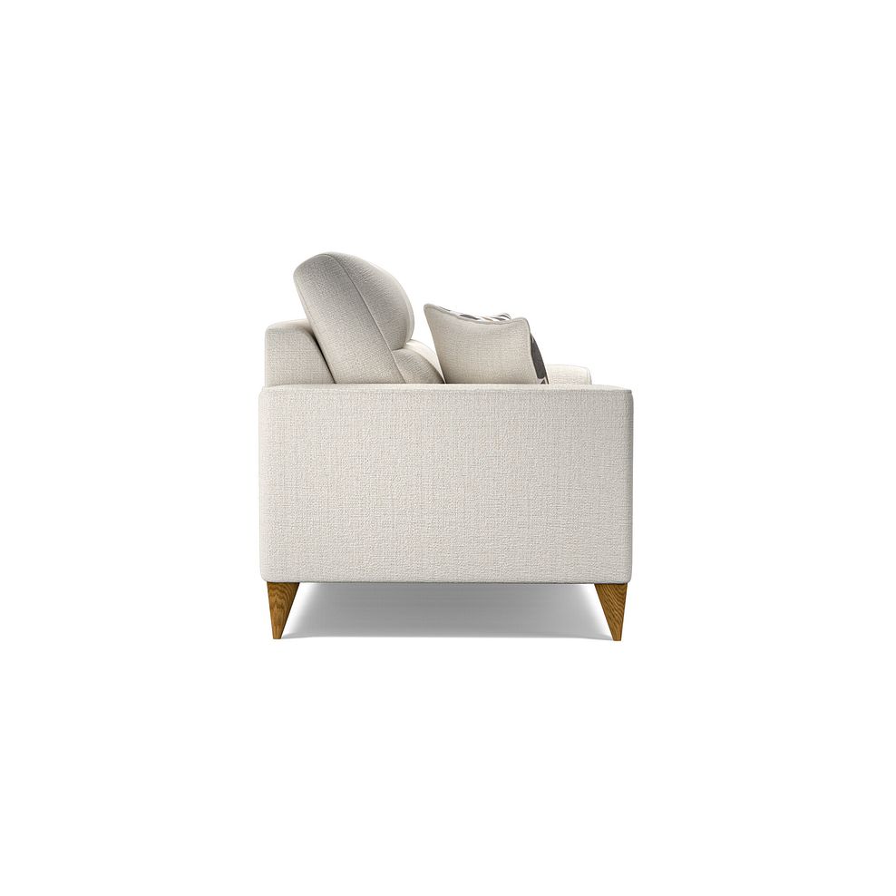 Levi 4 Seater Sofa in Barley Ivory Fabric with Asher Natural Scatters 3