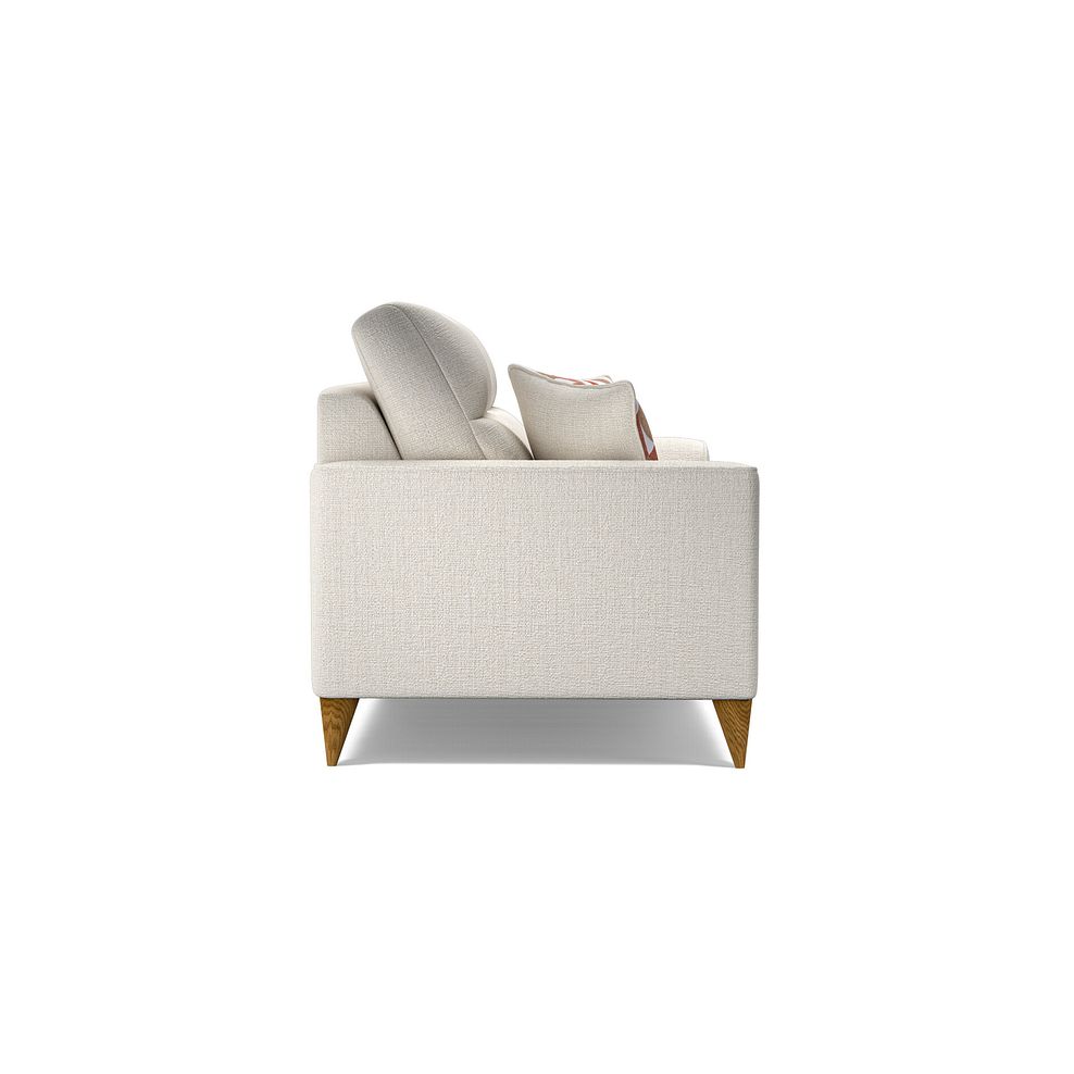 Levi 4 Seater Sofa in Barley Ivory Fabric with Asher Rust Scatters 3