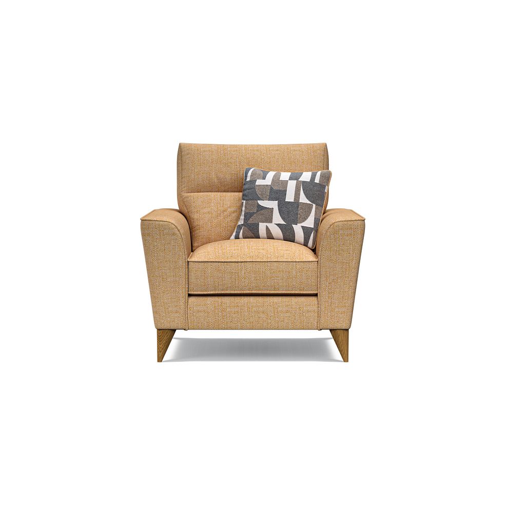 Levi Armchair in Barley Citrus Fabric with Asher Natural Scatter Thumbnail 2