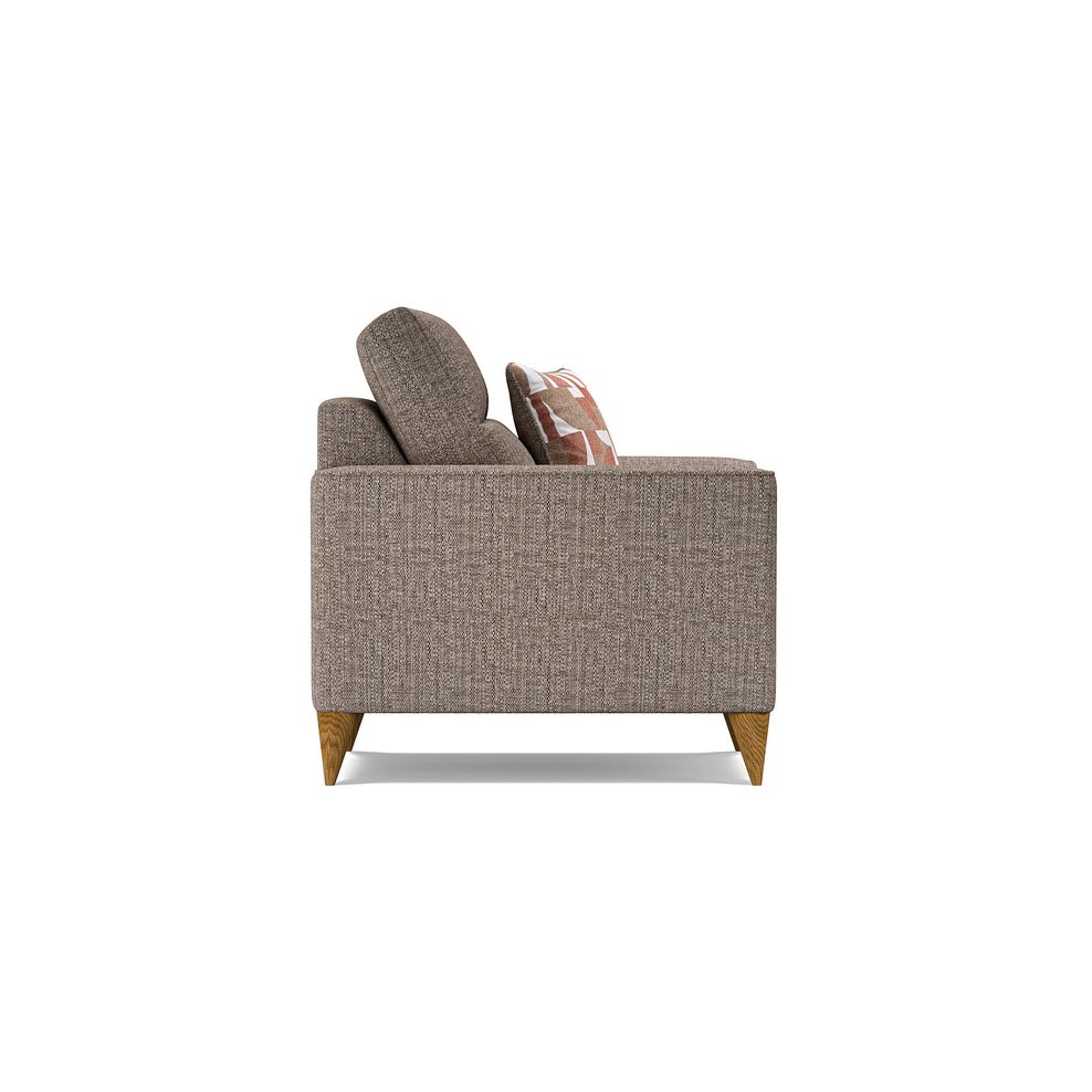 Levi Armchair in Barley Coffee Fabric with Asher Rust Scatter 3