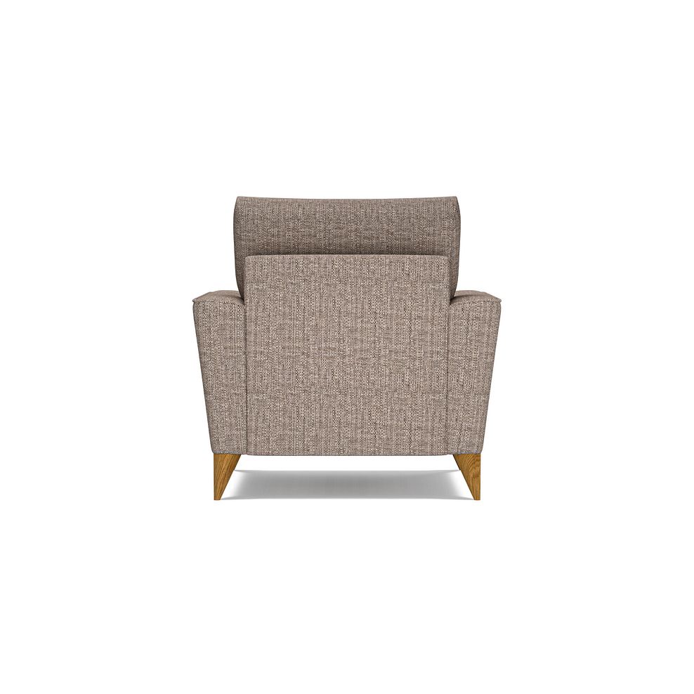Levi Armchair in Barley Coffee Fabric with Asher Rust Scatter 4